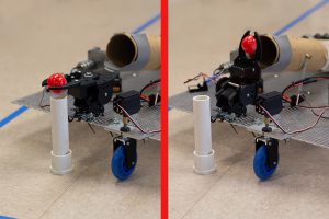 This photo shows a servo-controlled gripper build by Engineering Technology students