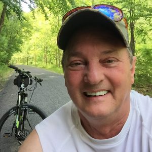 Dave Andrus on a bike ride