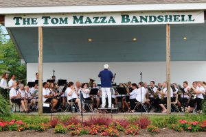 This photo shows a band performing at the State College main campus