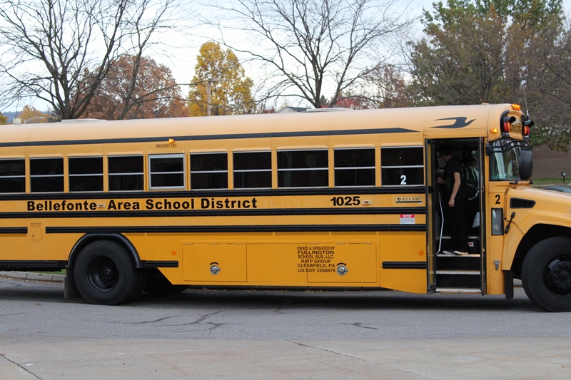 This photo shows a school bus