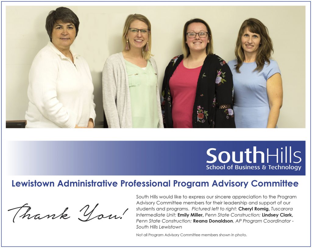 Lewistown's Administrative Professional Program Advisory Committee