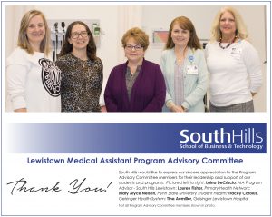 Lewistown's Medical Assistant Program Advisory Committee