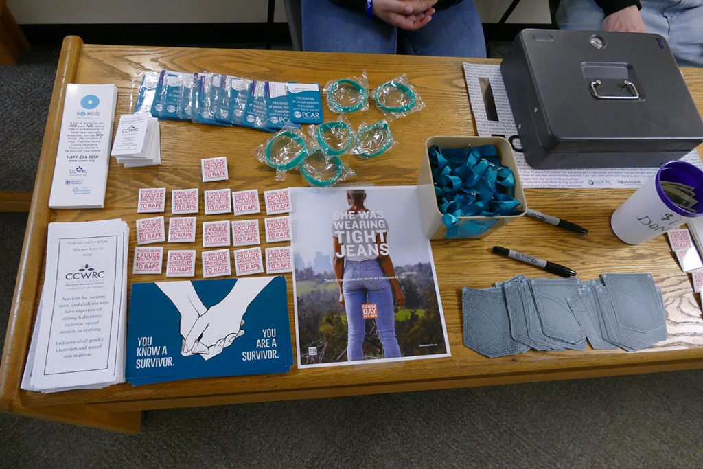 South Hills Criminal Justice program students and C.O.P.S. Club members recognized "Denim Day" on April 24, 2019.