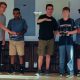 PA Cyber students flying a drone