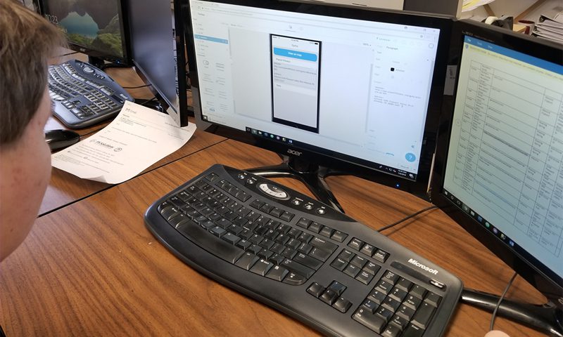 This photo shows a computer screen