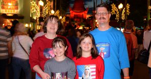 The Gentzel family at Disney